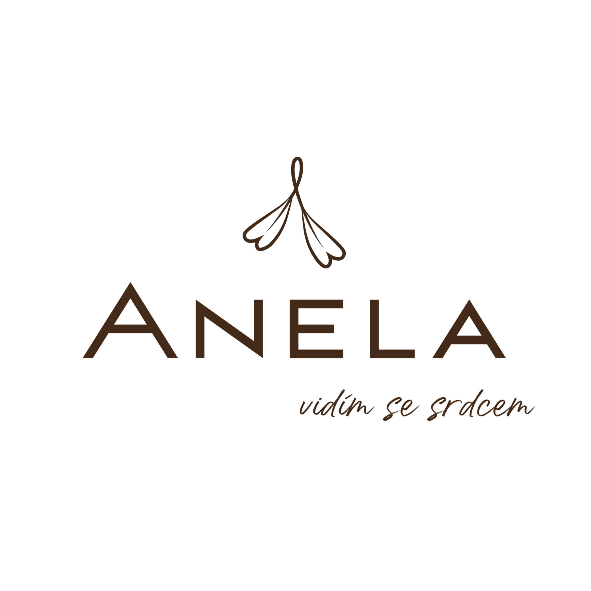 Anela_logoslogan_brown_new_ctverec